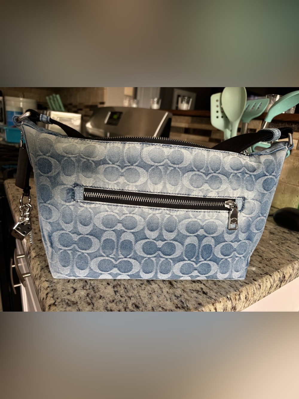 Coach Finn Crossbody in Loved Signature Denim Like New - Picture 11 of 15